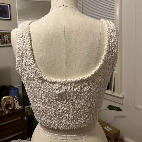 Babaton White Cropped Top - Picture 3 of 5